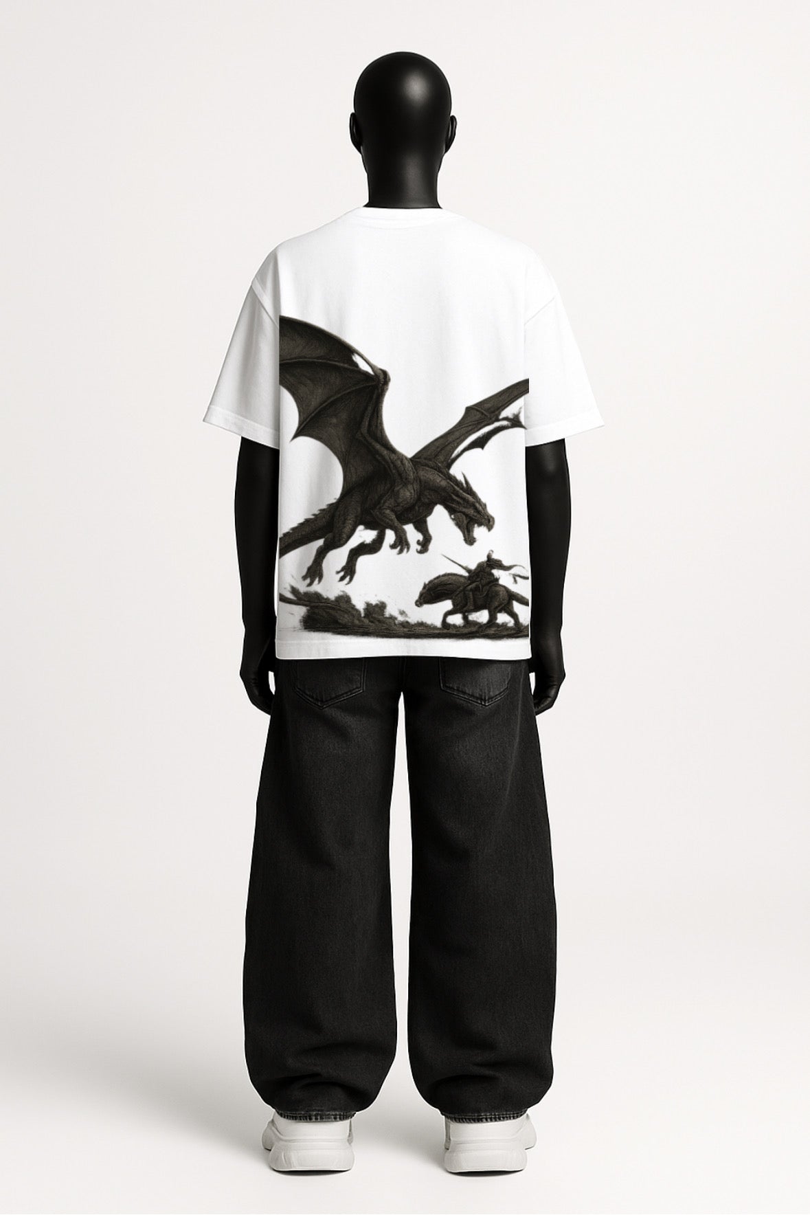 "BORN IN FIRE .WORN WITH PURPOSE" – Oversized Graphic Tee | REDX