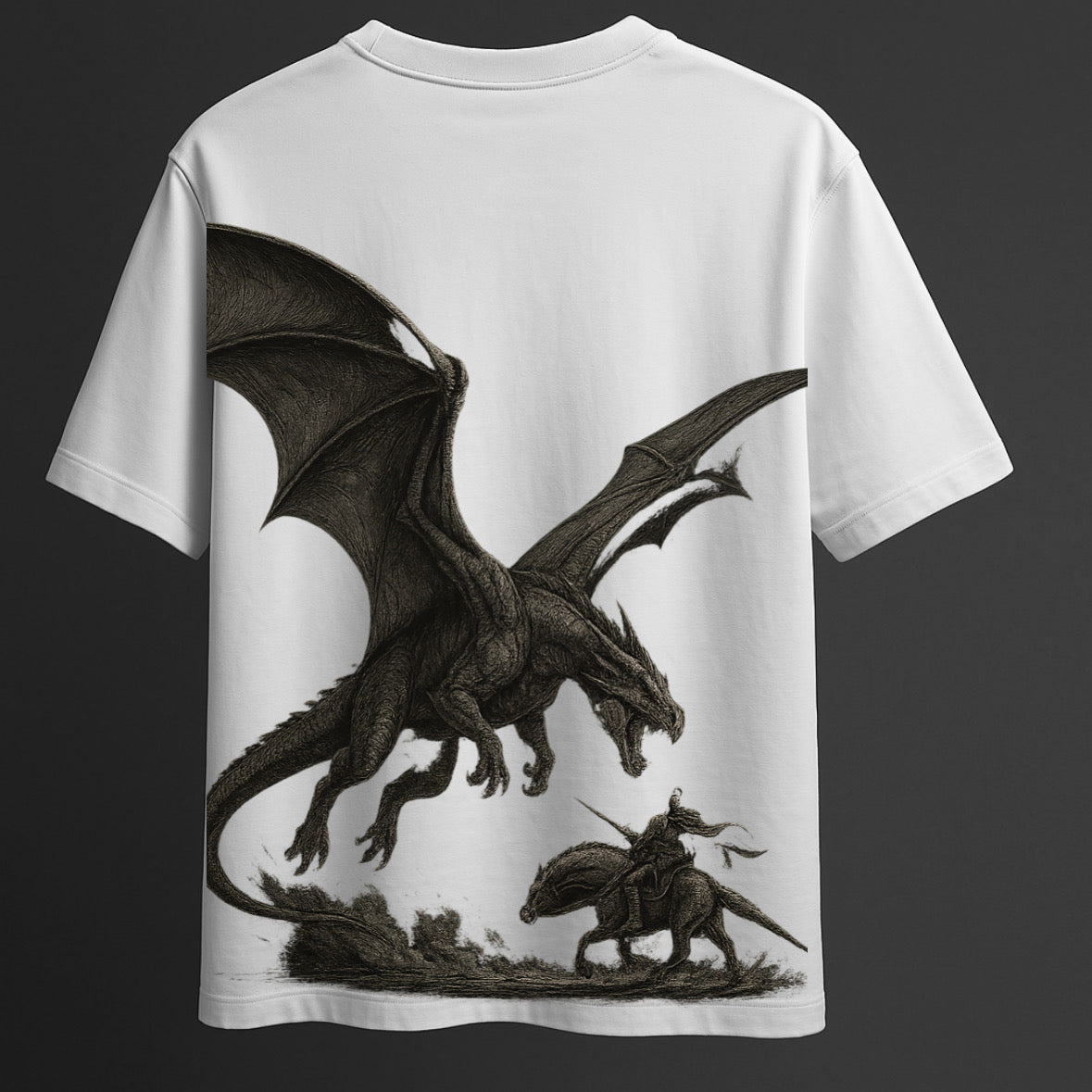 "BORN IN FIRE .WORN WITH PURPOSE" – Oversized Graphic Tee | REDX